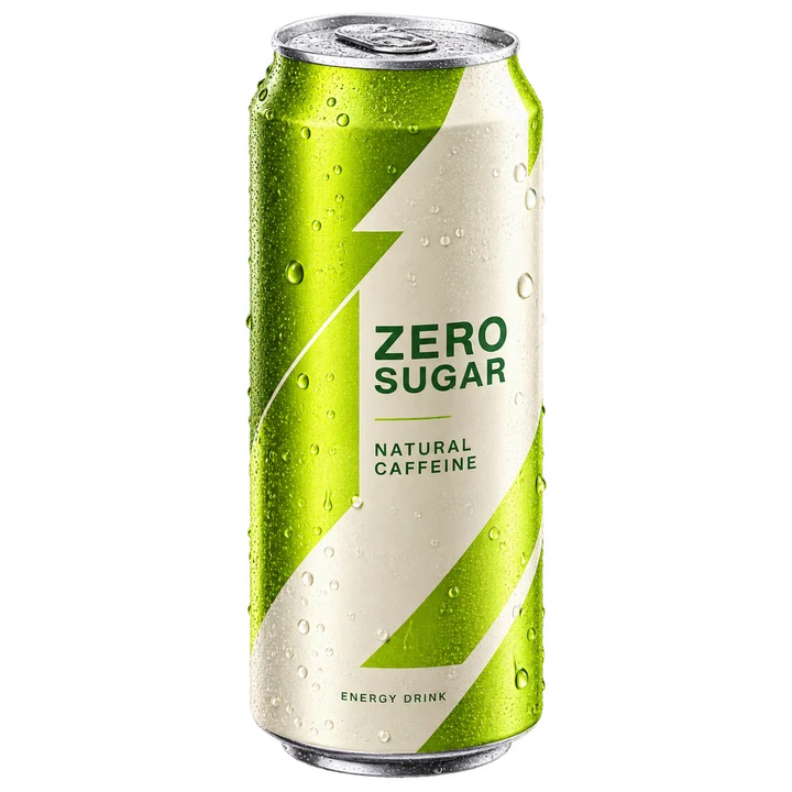 A zero-sugar energy drink with natural caffeine
